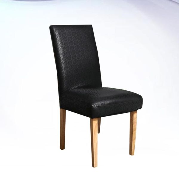 

lace stretch piece leather chair set home dining cover siamese el cover(black) covers