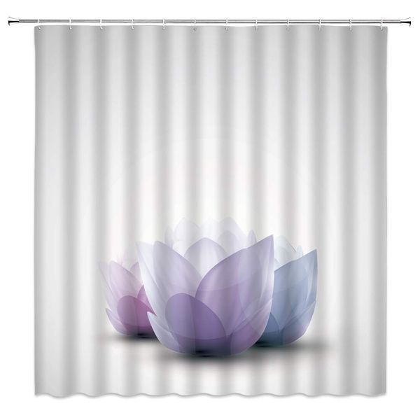 

lotus shower curtain sets spa zen yoga meditation room asian oriental exotic polyester fabric bathroom decor set 70Ã70 inch with