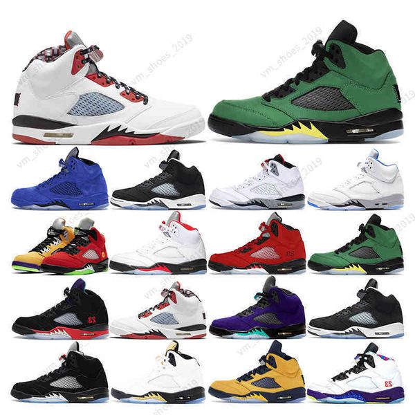 

5.5-13 5s basketball oreo 5 mens trainer raging red alternate grape hyper royal sports sneaker athletic size 7-13