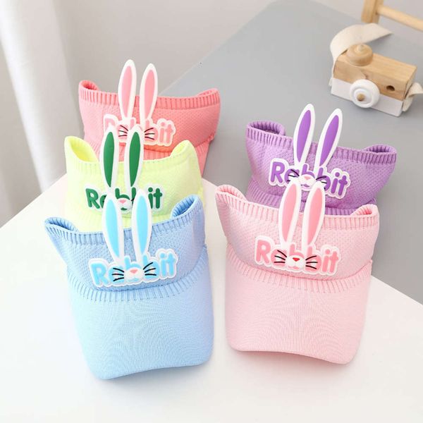 

baseball cap sun children's hat spring and summer boys girls lovely empty knitted sunshade treasure cartoon duck tongue, Yellow