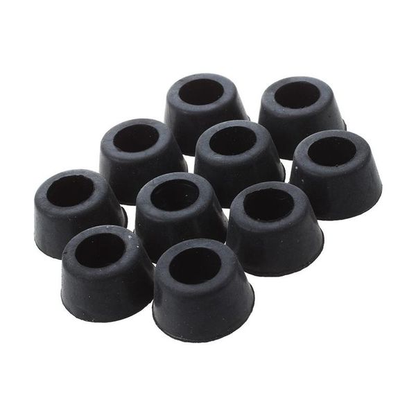 

table runner 10 pcs 15mm dia. cone shaped furniture black rubber foot covers pads