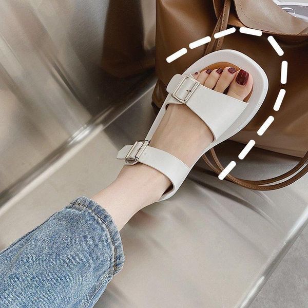 

sandals sandal woman summer fashion women platform beach round toe comfortable black white sandalias mujer