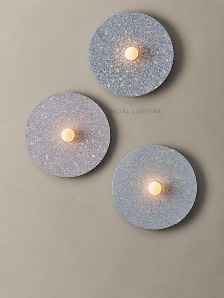 

wall lamp postmodern living room background nordic bedroom stairwell creative terrazzo aisle