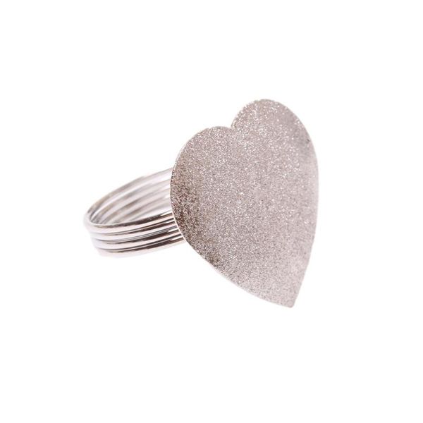 

valentine's day napkin button table decoration ring paper love shape rings