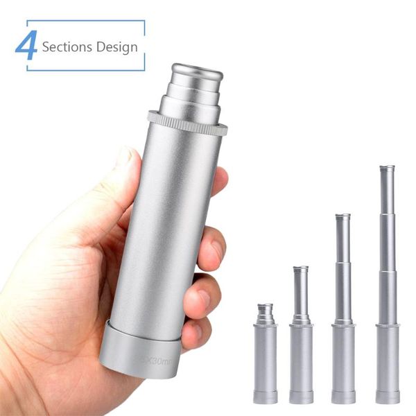

telescope & binoculars 25x30 pocket zoomable monocular pirate portable collapsible handheld vintage for traveling