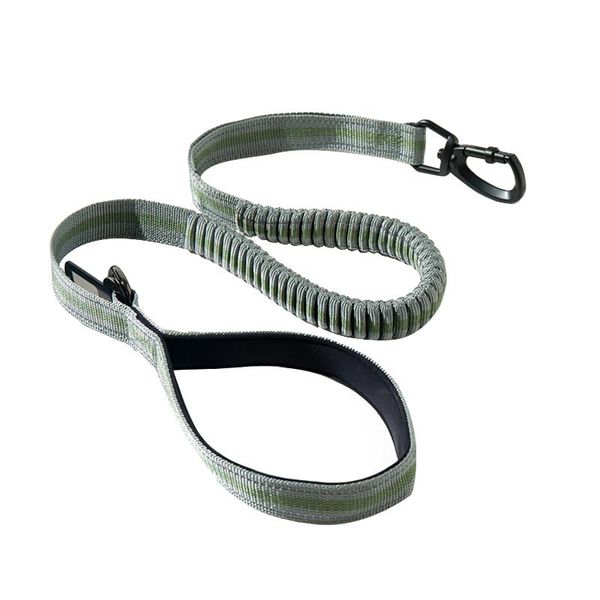 

dog collars & leashes polyester portable running reflective rope jogging elastic outdoor pet leash durable with buckle training adjustable