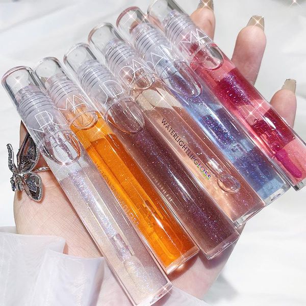 

liquid mirror half transparent lip gloss glaze wet crystal jelly lipstick moisturize shimmer oil tint care makeup