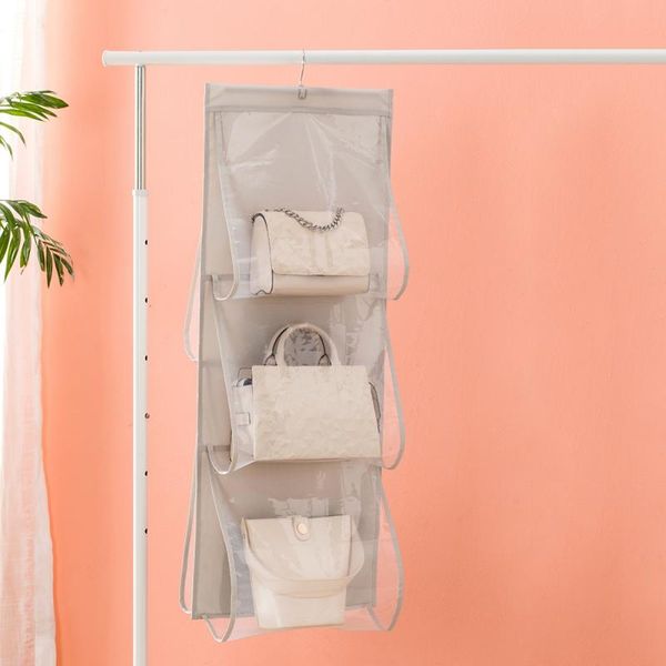 

bag storage dust-proof hanging closet wall-hanging transparent bags