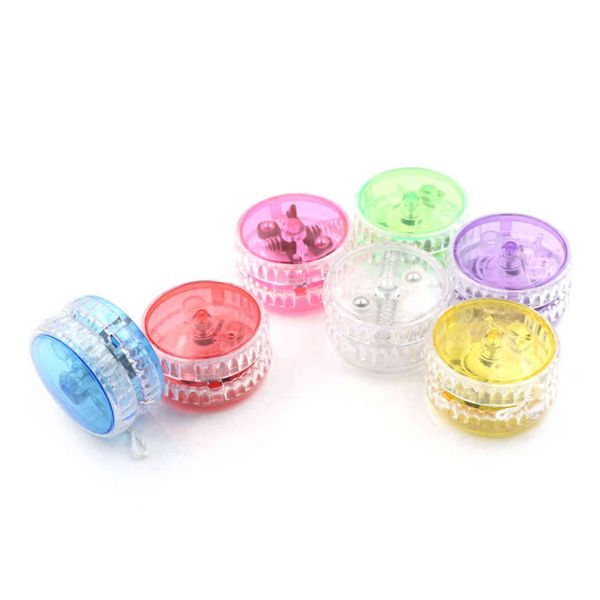 1 pcs professos led piscando luminous yoyo bola criança mecanismo de embreagem yo-yo brinquedos para kid party entreter presentes 7 cores atacado g1125