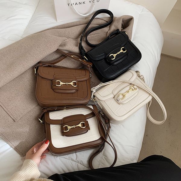 

purses small square women's new color contrast saddle bag spring and handbag black friday