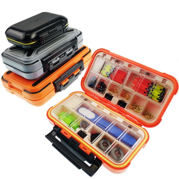 

fishing tackle box waterproof gear accessories bait lure hooks storage boxes large 12/24/30 grid