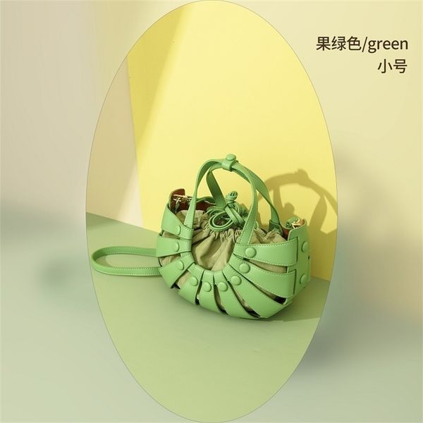 

women 2021 new design fashion single shoulder cross mother hollow out portable vegetable basket women's bag