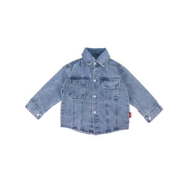 

2021 new spring coat childrens clothing baby boys denim jacket 2-9 years old korean toddler fall clothes classic jean jacket, Blue;gray
