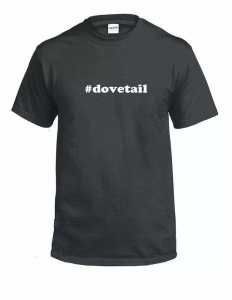 

#dovetail hashtag dovetail funny gift white black cotton tee shirt