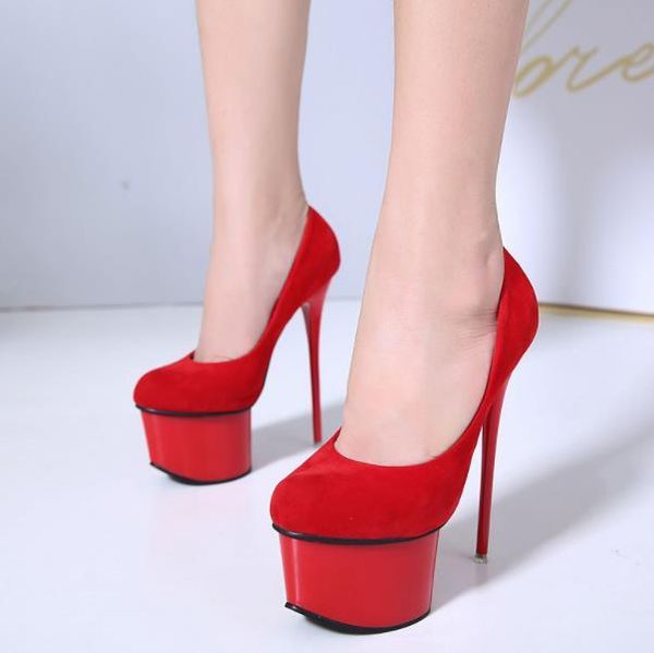 

dress shoes summer ultra 16cm thin heel fish mouth nightclub women's hate say high, Black