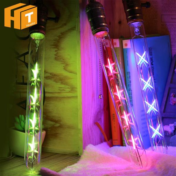 

bulbs 8w t300 led tubular filament bulb e27 220v colorful decoration light retro edison for pendant lamp.