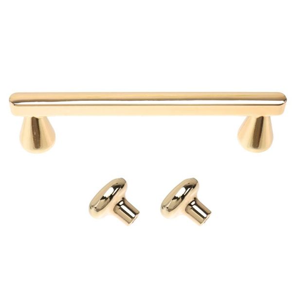 

handles & pulls 3pcs handle drawer home furniture for (golden)