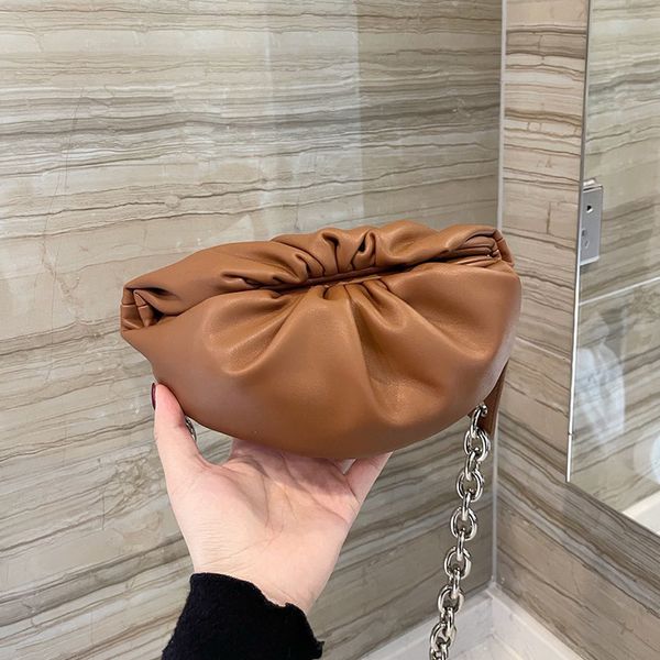 

luxurys designers bag pouch mini soft waxy chain small cloud bag multi color optional mini portable for daily batch ysj