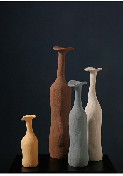 

vases morandi creative vase decoration simple art porch living room flower arrangement ceramic home