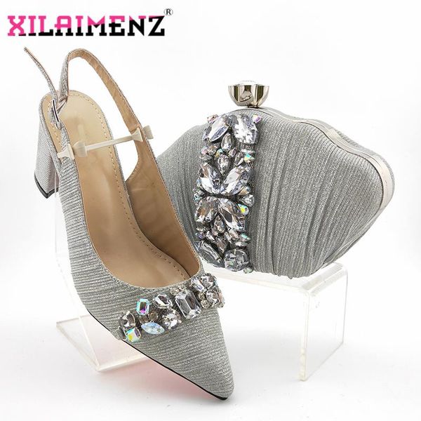 

dress shoes silver color arrivals matching lady and bag set in heels women for royal wedding, Black
