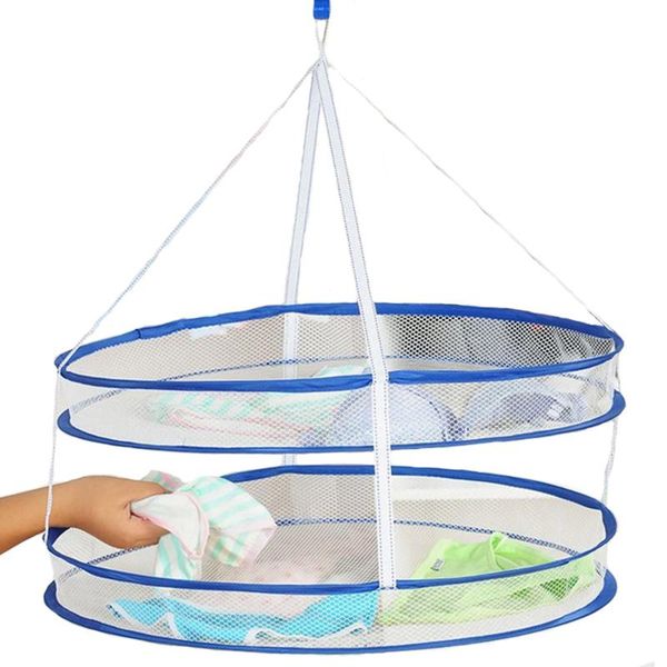 

drying net drynet clothes basket hanging folding network underwear bra windproof tile bags rack laundry storage & organization