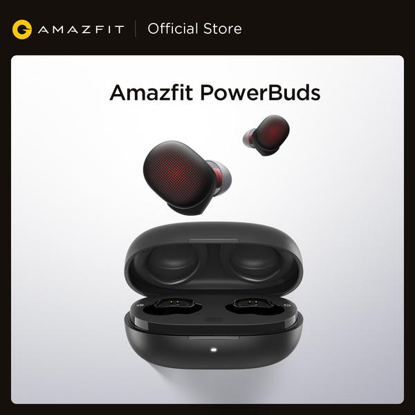 

amazfit powerbuds tws headphones wireless in-ear earphones ip55 heart rate monitor bluetooth-compatible for ios android phone