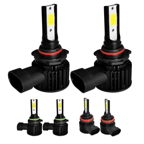 

car headlights led headlight 6000k 200w 8000lm low beam bulbs high power for