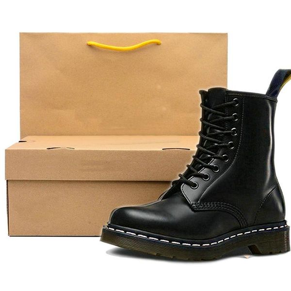 

women's shoes boots 2021 fashion leather autumn thick-soled boot casual high, Black