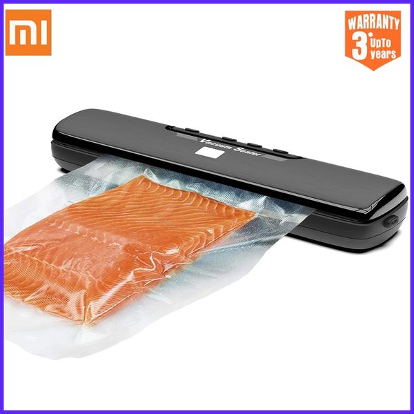 

xiaomi mijia automatic food vacuum sealer machine commercial household electric packaging device include 15pcs sealing bag