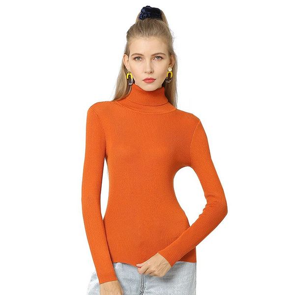 

women's sweaters autumn winter turtleneck pullover sweater for women long sleeve slim jersey jumper woman knitted clothing pull femme, White;black