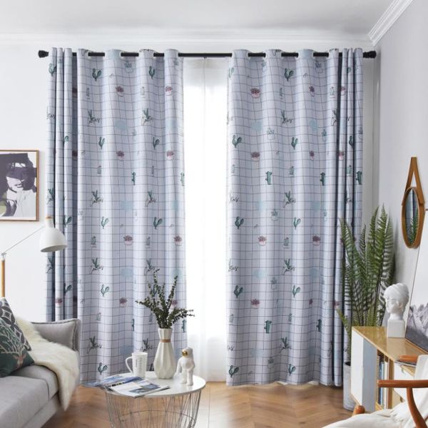 

modern minimalist nordic imitation digital beth waterproof living room bedroom customized network hong cai curtains curtain & drapes