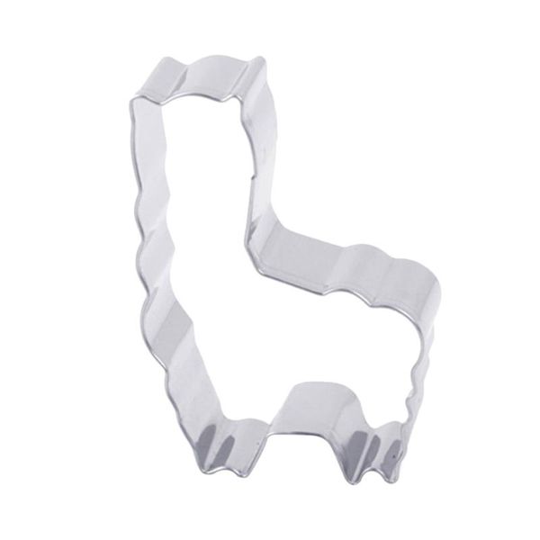 

baking moulds stainless steel animal cookie cutters diy biscuit tools alpaca shape mold for fondant dough candy pastry