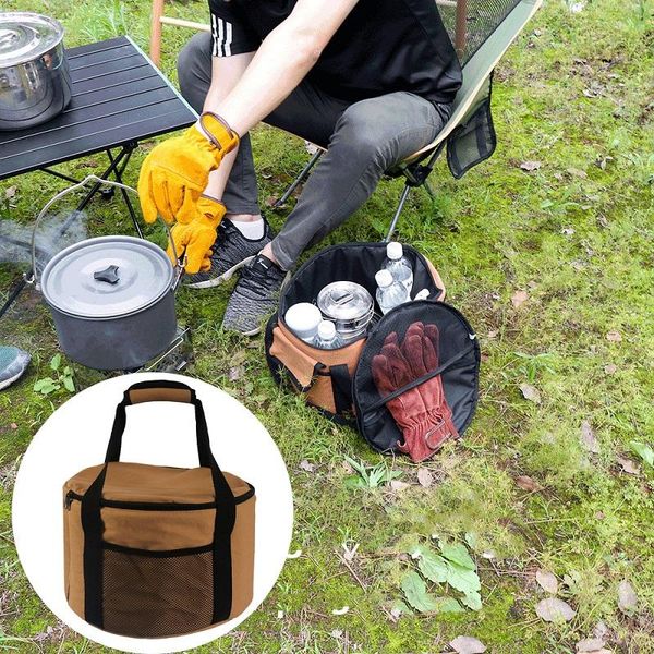

storage bags camping cutlery bag outdoor cookware portable cooker kitchen