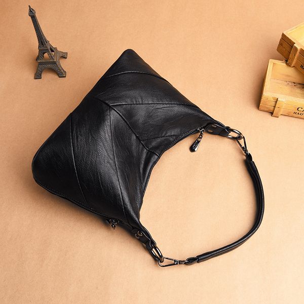 

evening bag women's 2021 messenger solid soft pu one shoulder portable