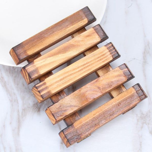 

soap dishes carbonized vintage holder pure rack classic wooden dish
