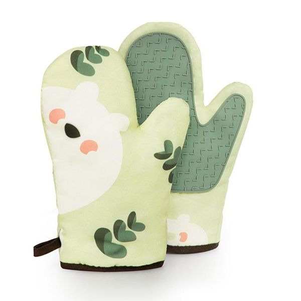 

disposable gloves cute baking insulation for bbq kitchen microwave glove potholder polyester oven mitts pad hand clip