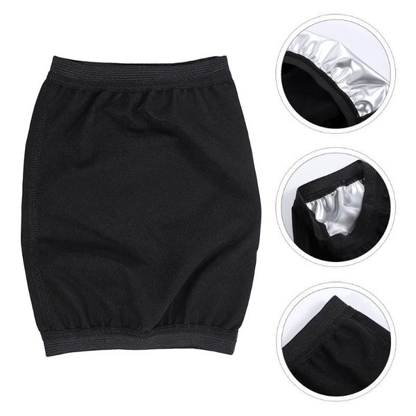 

elbow & knee pads 2pcs simple armlets fashionable arm bands fitness (black silver), Black;gray