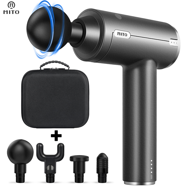 

massage gun mito fascia muscle body relaxation fitness pain relief