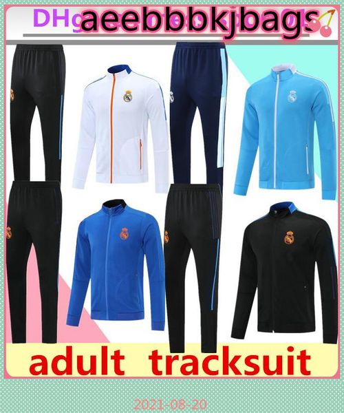 

2021 2022 real madrid soccer training suit jacket 21/22 camiseta de futbol hazard benzema modric jogging football tracksuit, Black