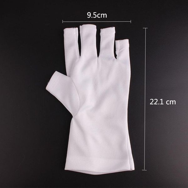 

nail art equipment 1 pair anti uv rays protect gloves led lamp protection glove gel dryer light, Silver