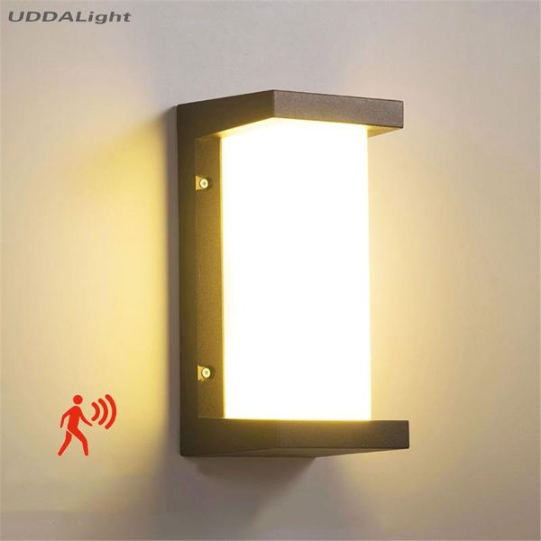 

sensor wall light outdoor 10w garden balcony porch sconce lamps