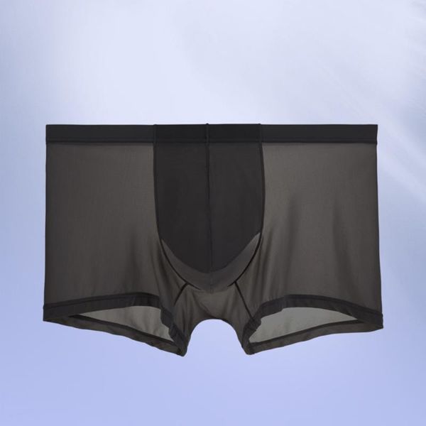 

underpants mens separation underwear ice silk elephant nose ultra-thin breathable male men, Black;white