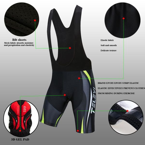 

racing sets teleyi 2021 shockproof cycling shorts summer breathable bib mtb comfortable underwear 3d gel, Black;blue
