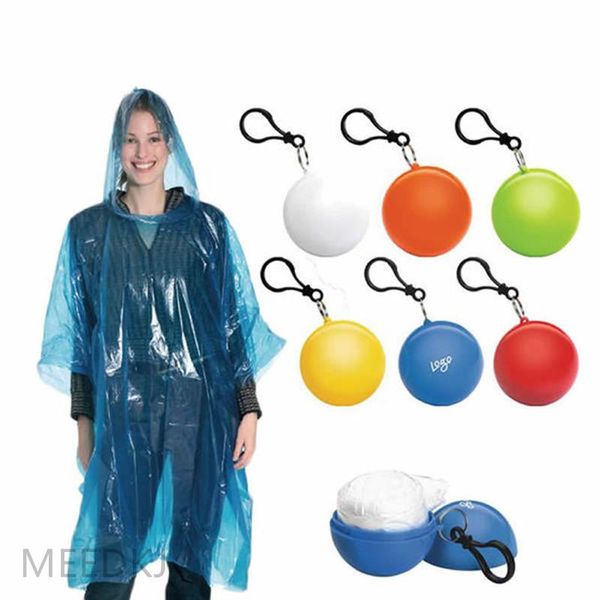 

raincoats 1 pcs portable raincoat disposable poncho ball cape key ring