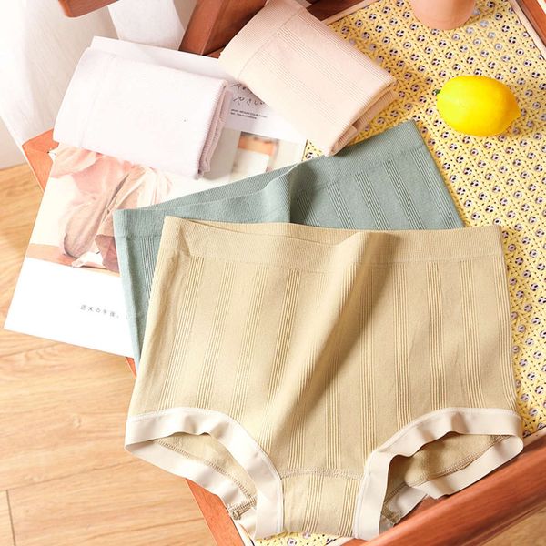 

autumn mid waist silk traceless breathable triangular, Black;pink