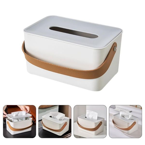 

tissue boxes & napkins 1pc portable box square paper household extraction dispenser