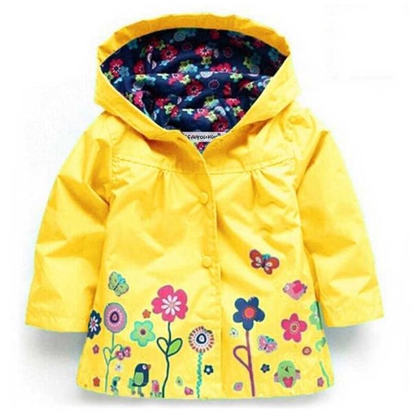 Jacke für Mädchen Kinder Regenmantel Wasserdichte Jungen Regen Mäntel Kleidung Oberbekleidung Junge Mit Kapuze Kinder Kleidung 2-6 Jahre 211204