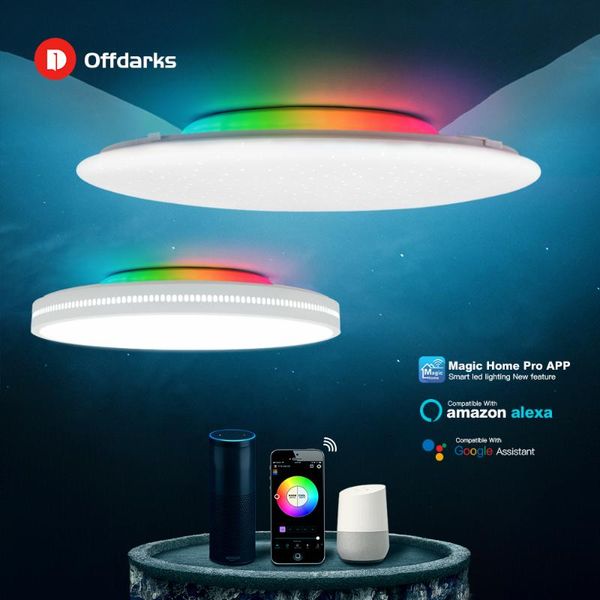 

ceiling lights offdarks modern led smart light wifi / app intelligent control lamp rgb dimming 36w 48w 60w 72w