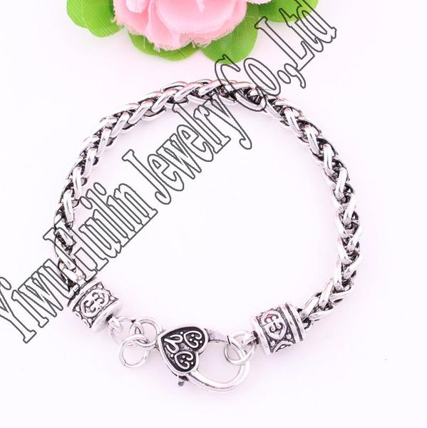 

link, chain fashion rhodium plated zinc alloy link lobster-claw-clasps, Black