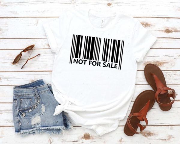 

not for women t shirt sale barcode print tshirt cotton casual funny gift 90s lady yong girl drop ship s, White